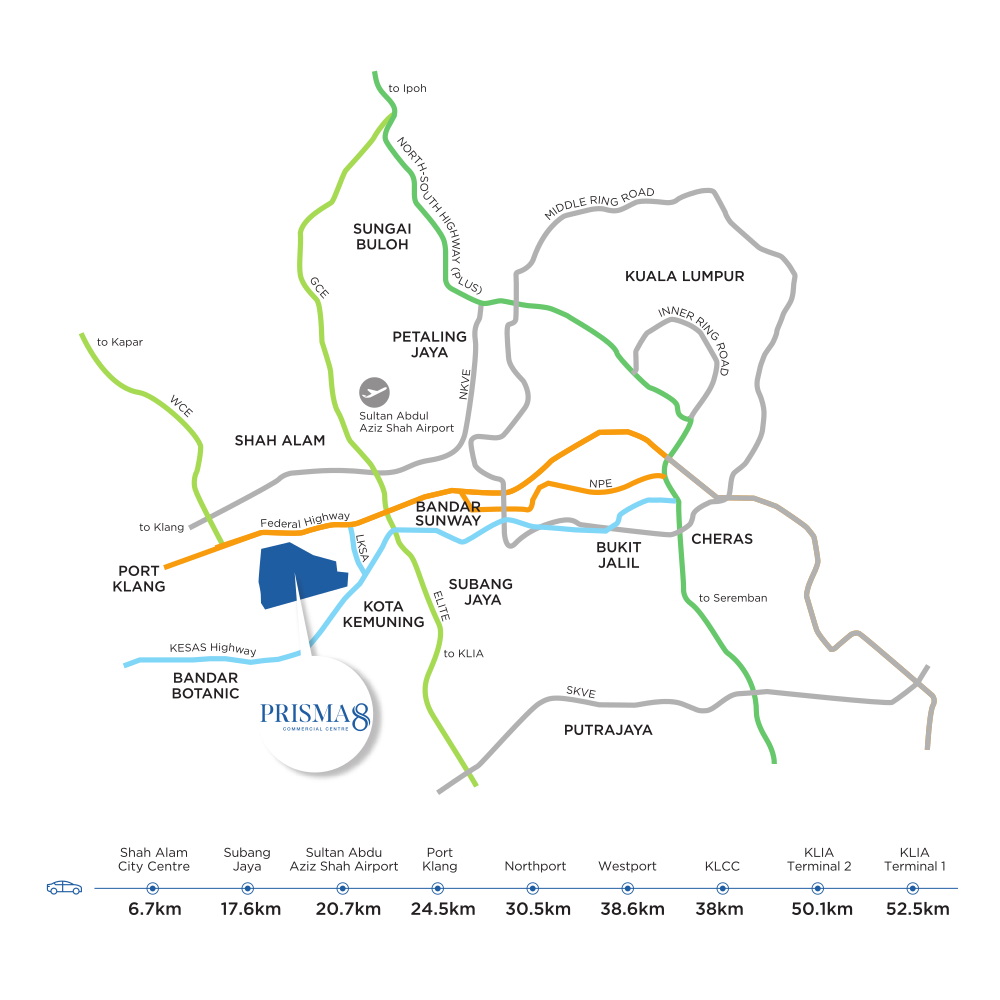 Prisma 8 Eight Location Map